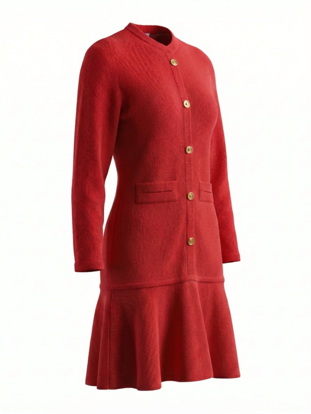 Vintage Holt Renfrew | Steve Fabrikant | Santana Fabric Knit Dress | Sz S